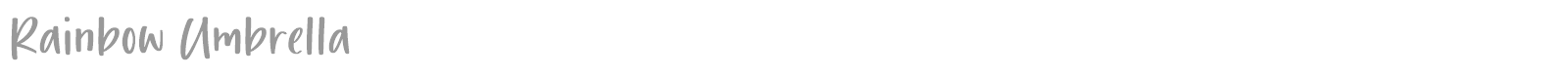 Rainbow Umbrella font preview